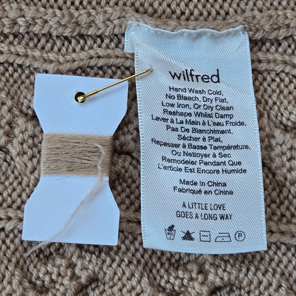 NWOT Wilfred Merino Wool Cable Cardigan - Picture 6 of 9
